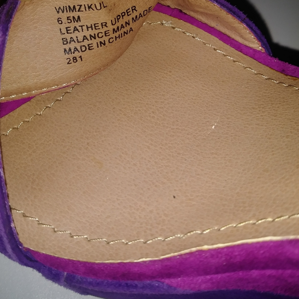 Steve Madden Purple and fuchsia wedge heels👡👡 - Picture 4 of 7